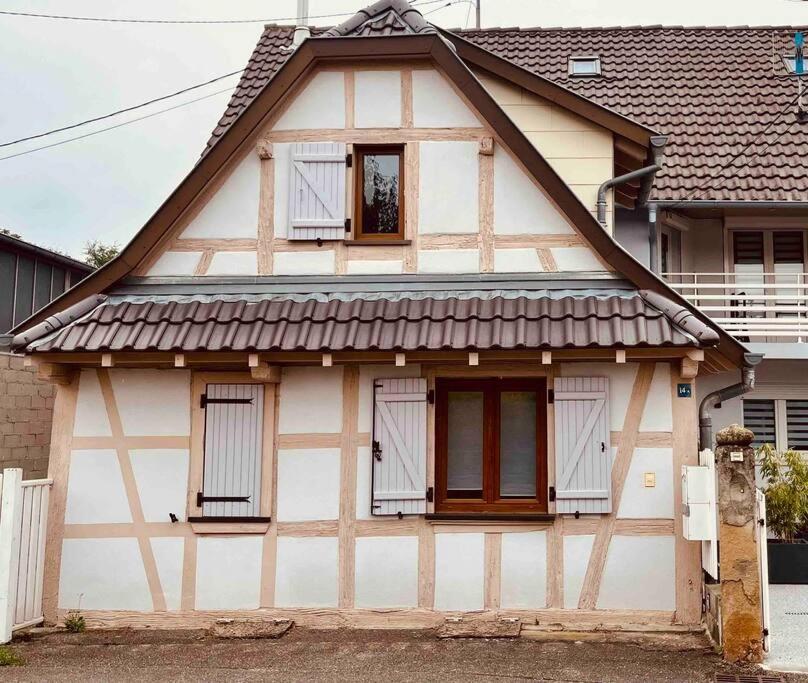 S'Hiesele Petite Maison Alsacienne Typique Ittenheim Extérieur photo